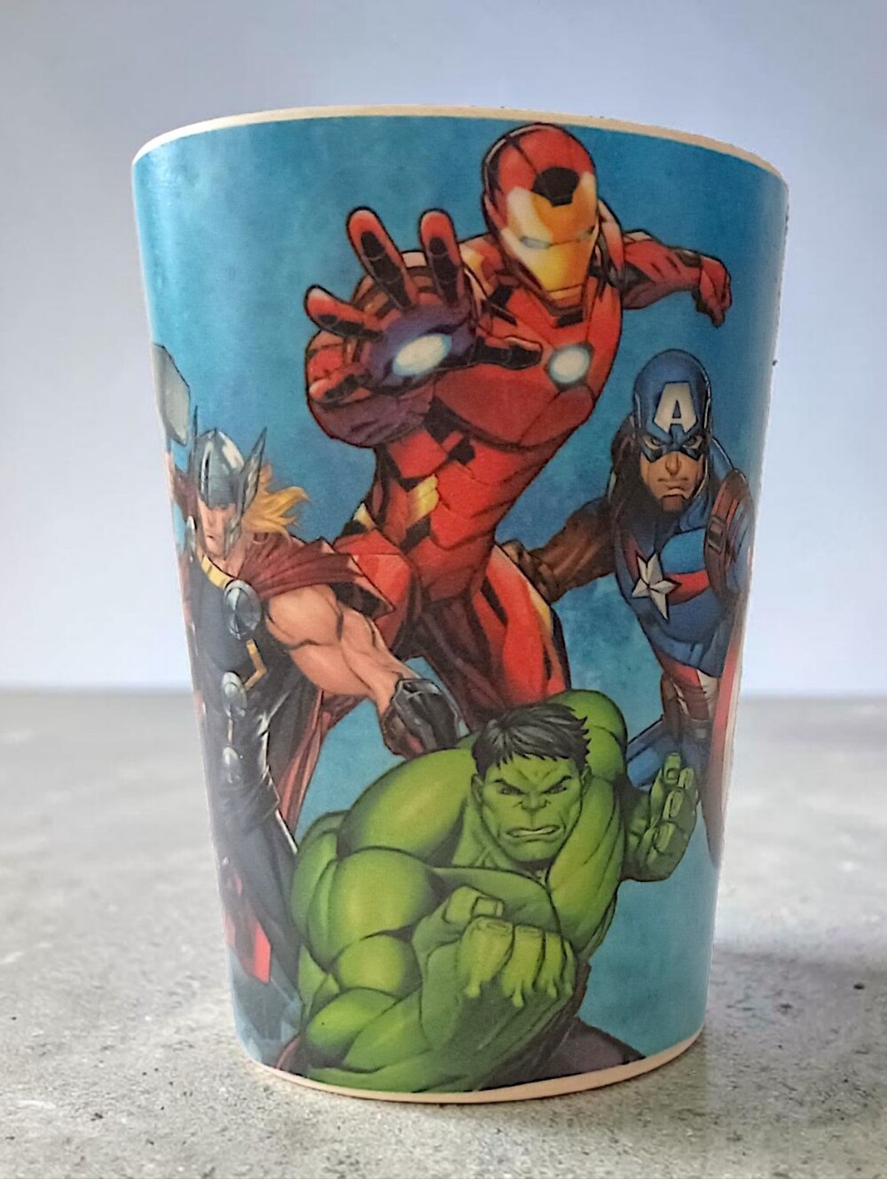 Vintage Marvel Avengers Melamine Cup 0121A Comic Plastic Super Heroes The Hulk - Picture 12 of 16